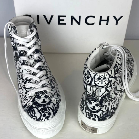 Givenchy X Chito City High-Top Dog Print Sneakers - Picture 2 of 11